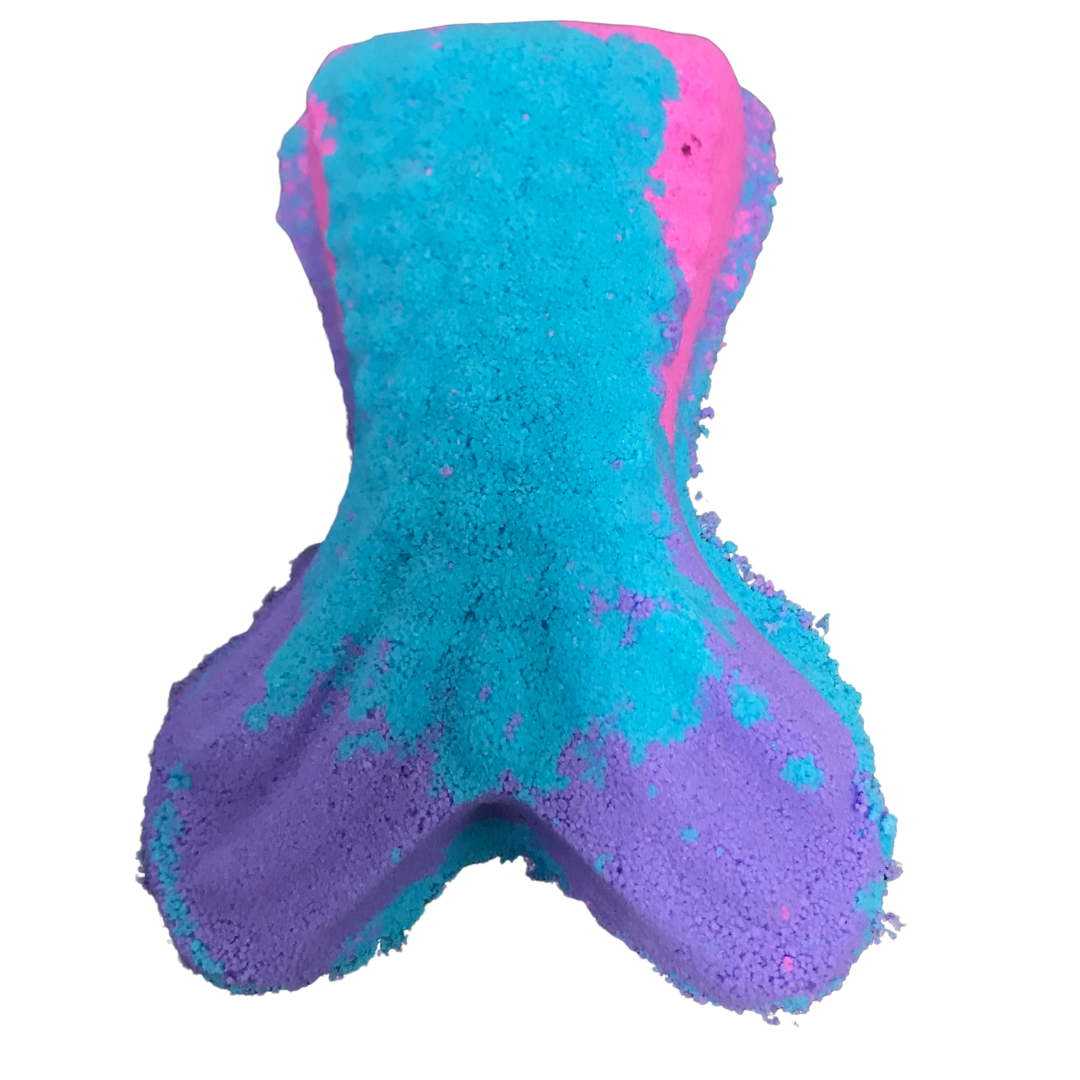 Mermaid tail bath bomb