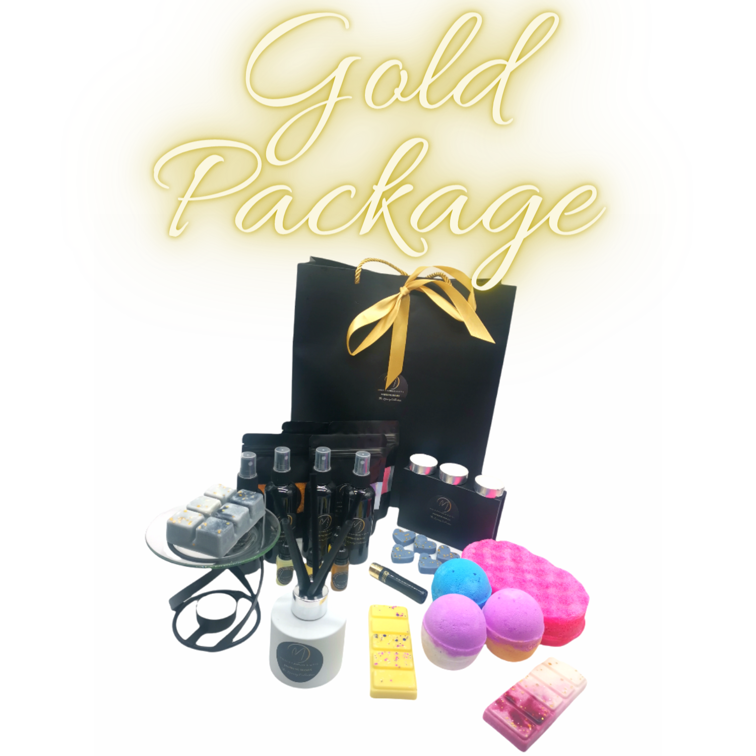 Gold luxury gift package