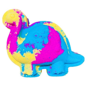 large multicolour dinosaur bath bomb