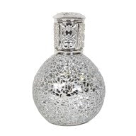 silver fragrance oil lamp