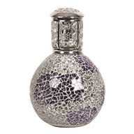 purple & silver fragrance oil lamp